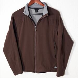 REI Brown Softshell Fleece Lined Jacket Women’s Medium Gorpcore